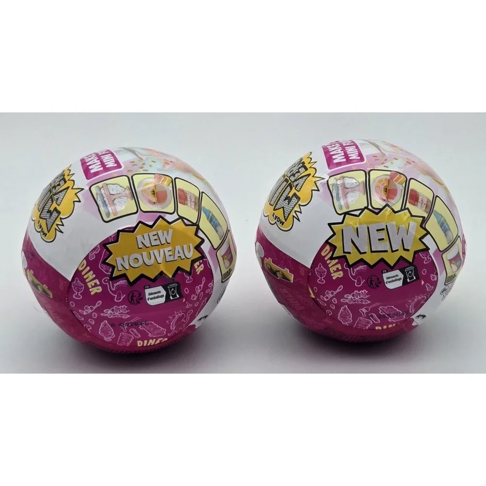 MGA Mini Verse Make It Mini Food Diner Series 3 Mini‎ Collectibles Lot of 2 New
